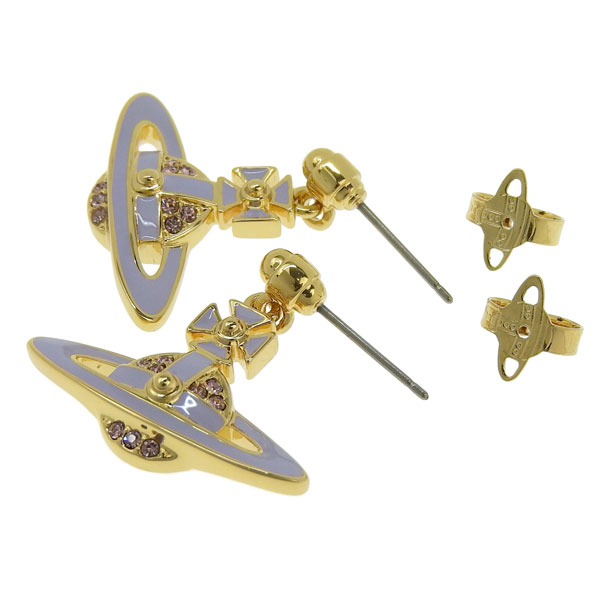 【並行輸入品】ヴィヴィアンウエストウッド アクセサリー レディース ピアス アウトレット ゴールドパープル NEIL MINI BAS RELIEF EARRINGS 6202014L02R120_4