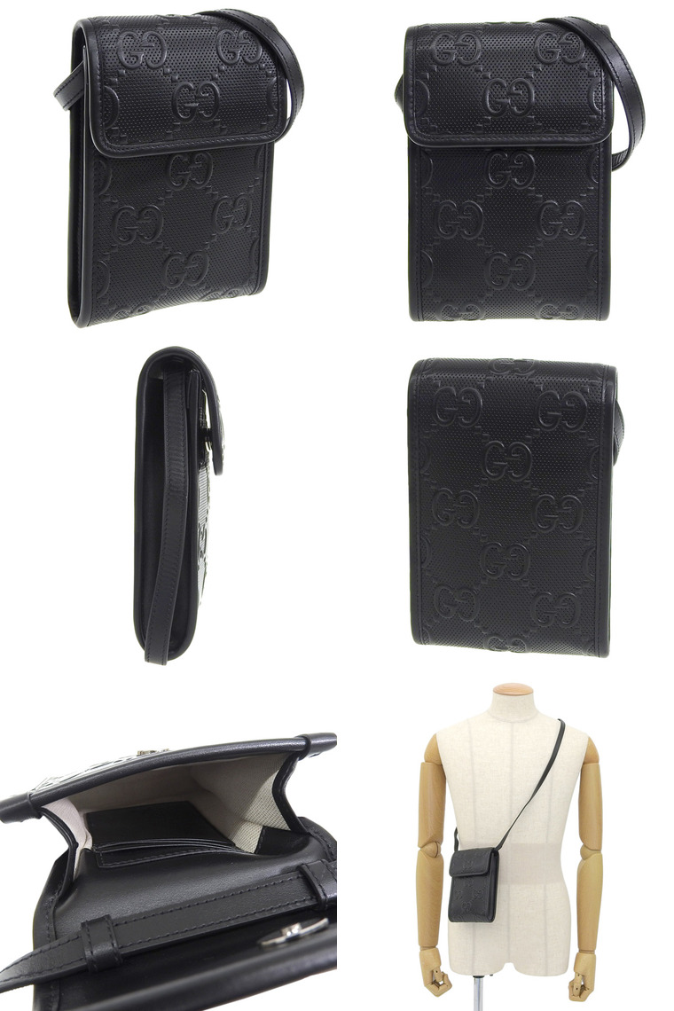 GUCCI（グッチ） ポシェット スマホショルダー スマホポーチ メンズ