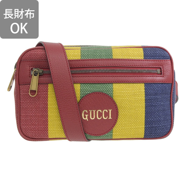 充実の品 ウエストポーチ グッチ GUCCI バッグ イエロー グリーン ラッピング・包装