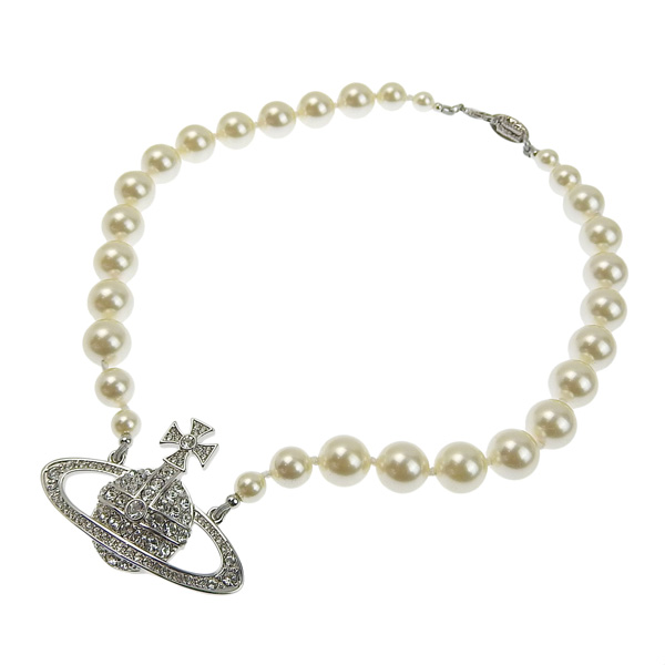 【Vivienne Westwood 】ONE ROW PEARL BAS RELIEF チョーカー ONE ROW PEARL BAS RELIEF チョーカー(ゴールド)（レディース