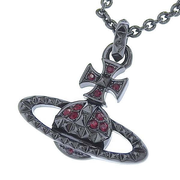 ヴィヴィアンウエストウッド アクセサリー レディース ネックレス ブラック MAYFAIR BAS RELIEF PENDANT 6302005202N106MY VIVIENNE WESTWOOD｜riverall-men