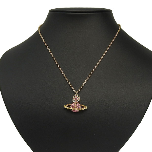 【Vivienne Westwood】Concetta Bas Relief ネックレス ２カラー CONCETTA BAS RELIEF ネックレス(ピンク系)（レディース
