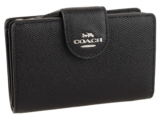 コーチ　ウォレットブラック２つ折I④ COACH（コーチ） 財布 折財布 二つ折り アウトレット 6390 : FASCINO