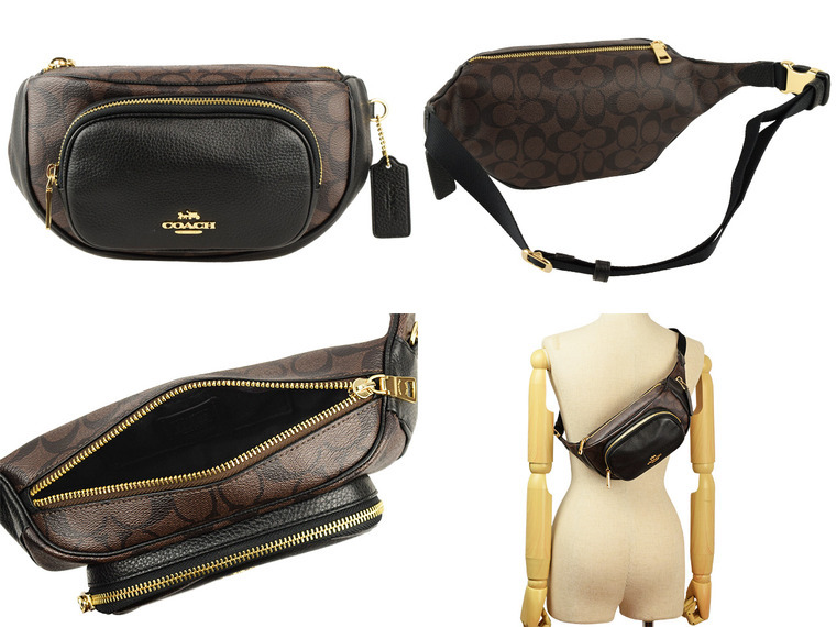 【ほぼ新品】COACH ボディバッグ ウエストバッグ シグネチャー 6548 コーチ COACH バッグ ボディバッグ 6548 ウエストバッグ