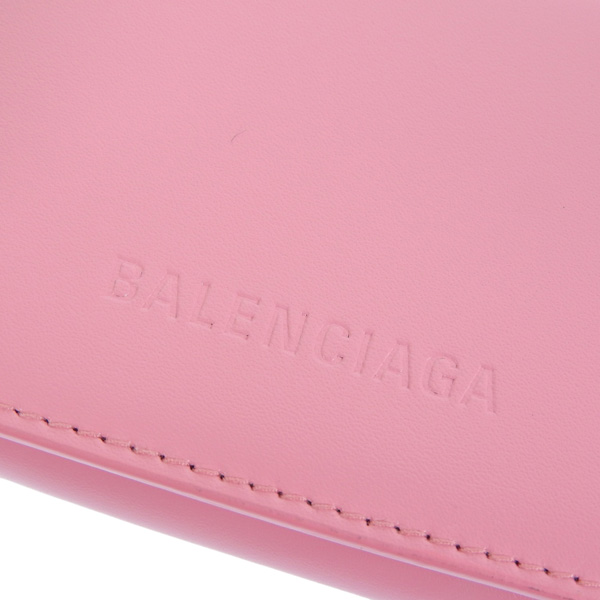 BALENCIAGA バレンシアガ　6連キーケース　レザー　ピンク　キーリング付 BALENCIAGA（バレンシアガ） キーケース 6連 レディース アウトレット