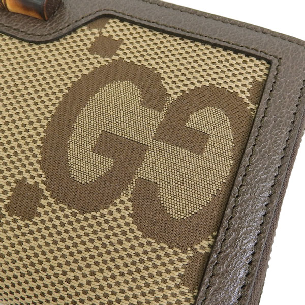 GUCCI 長財布 ベージュ ブラック キャンバス レザー GUCCI 長財布 ベージュ ブラック キャンバス レザー GUCCI 長財布