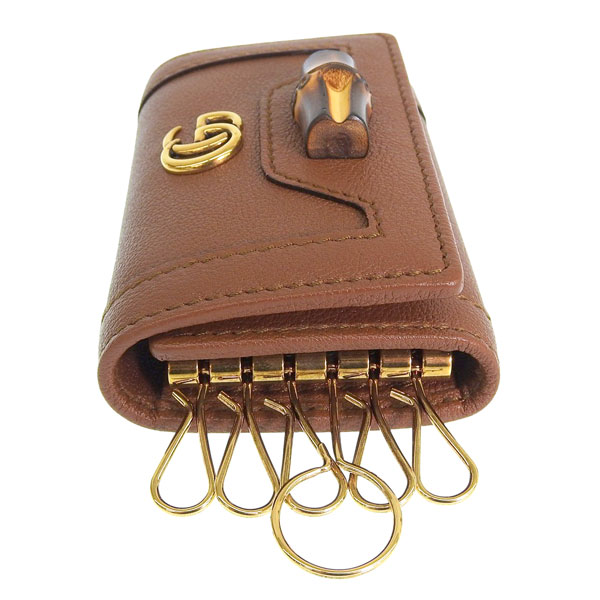 ☆未使用☆ GUCCI グッチ シェリーライン キーケース 6連 ブラウン 楽天市場】GUCCI グッチ シェリーライン 6連キーケース レザー ダーク