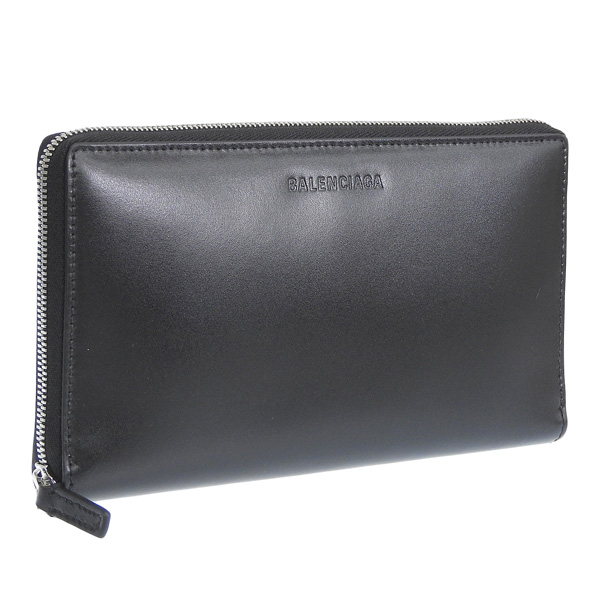 美品 バレンシアガ BALENCIAGA メンズ レディース 長財布　ブラック BALENCIAGA（バレンシアガ） 財布 メンズ レディース 長財布