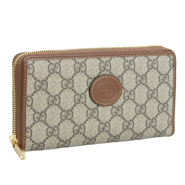 希少】GUCCI 長財布 GGライン インターロッキング シマ 刻印