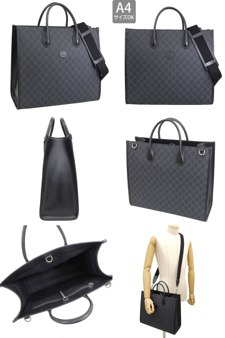 GUCCI（グッチ） トートバッグ ショルダーバッグ 2WAY メンズ GG