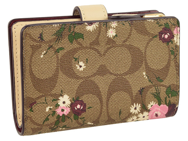 COACH（コーチ） 財布 折財布 二つ折り シグネチャー 花柄