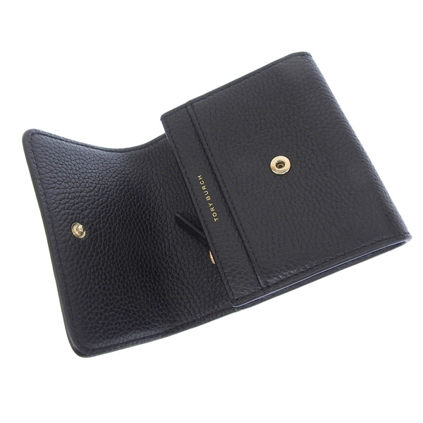 未使用級✨トリーバーチ テア 73133 コイン カード ケース 黒 ミニ財布 TORY BURCH トリーバーチ コインケース 小銭入れ レディース
