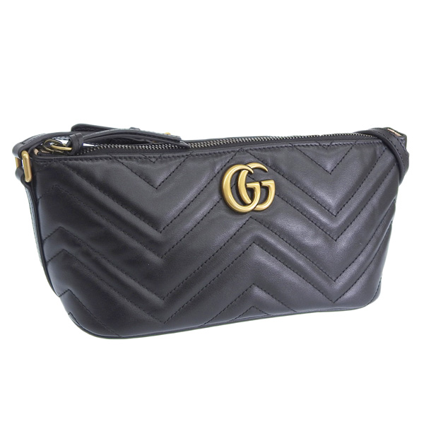 グッチ GUCCI GGマーモント ハンドバッグ バッグ レザー レディース ブラック系 739166AABZB1000 【新品】 739166aabzb1000.jpg