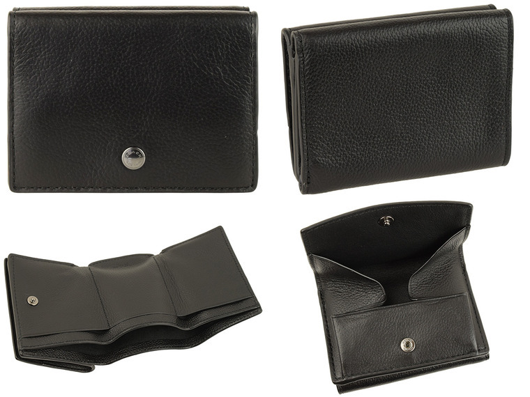 【新品未使用】coachコーチ折り畳み財布 Brandol / COACH コーチ 三つ折り財布 レザー ミニ財布 ブラック