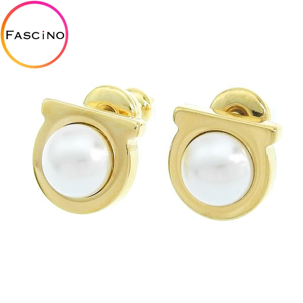 モテ フェラガモ アクセサリー レディース ピアス ゴールド OR PERNO GPE CREAM OROGLU 760121696454001 FERRAGAMO