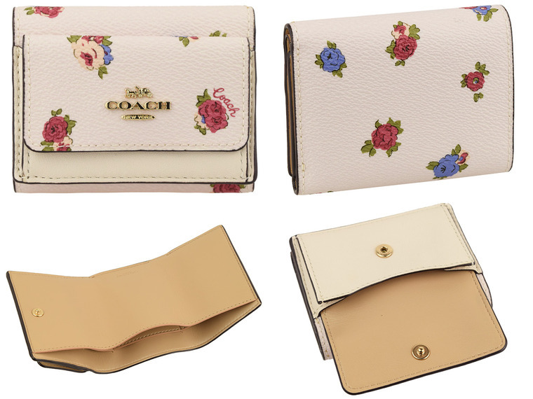COACH 財布 COACH（コーチ） 財布 折財布 ミニ コンパクト 花柄 アウトレット