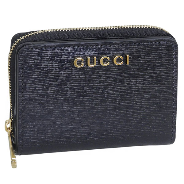 GUCCI グッチ 刻印シリアル有二つ折り財布 2つ折り財布 折財布 コンパクトウォレット さいふ サイフ 小銭入れ有 小銭入れあり 小銭入れアリ 小銭入れ付きblackブラック黒色無地ロゴ レザー約W10.5×H9.5×D2.0cm箱 冊子類イタリア製 グッチ(GUCCI) アウトレット 二つ折り レディース二つ折り財布 | 通販