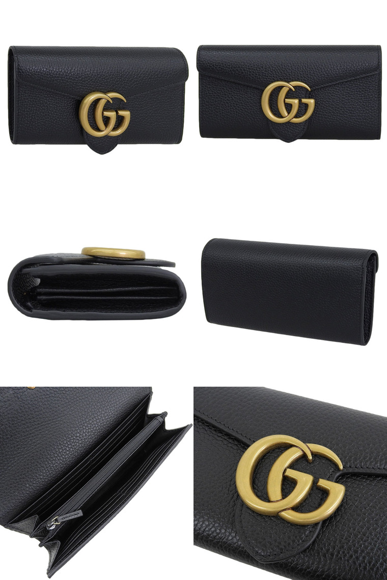 良品 オールドグッチ 本革 レザー 財布 ヴィンテージ 黒 レディース メンズ 美品 オールドグッチ ☆ ヴィンテージ GG柄キャンバス レザー コンビ