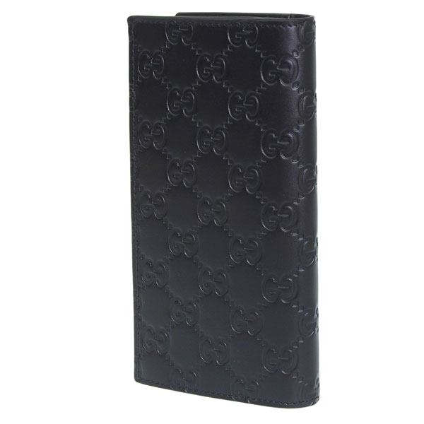 GUCCI ブラック レザー 長財布　送料無料 GUCCI（グッチ） 財布 メンズ 長財布 アウトレット レザー ブラック