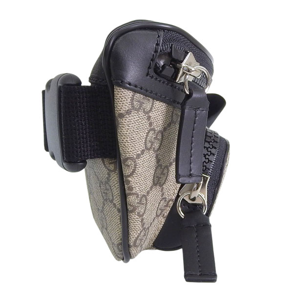 GUCCI グッチ ボディバッグ ブラック GG柄　保存袋 ✨GUCCI✨ウエストポーチ GG柄 ナイロン ジョッキー レザー 保存袋