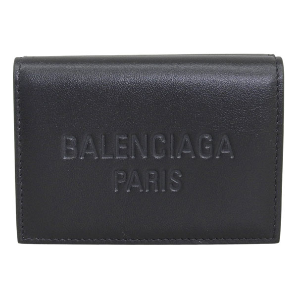 最終値下　バレンシアガ　エブリデイ　二つ折り財布　ブラック　BALENCIAGA BALENCIAGA（バレンシアガ） 財布 レディース 3つ折り 折財布 ミニ財布