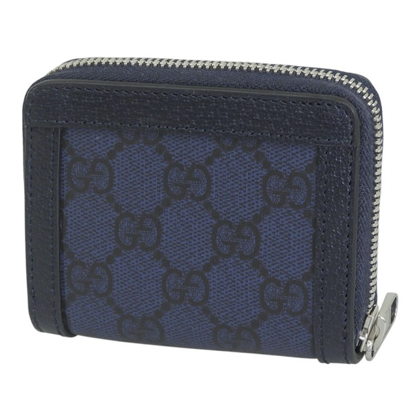 GUCCI グッチ グッチシマ ケース 小銭入れ 115255 紫 グッチマイクログッチシマ 小銭入れ 青 ユニセックス レザー コイン
