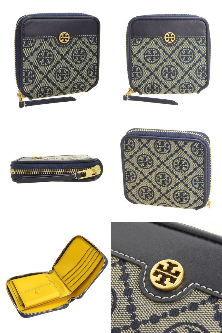 TORY BURCH（トリーバーチ） TORY BURCH T MONOGRAM JACQUARD BI-FOLD