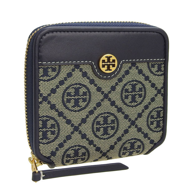 【関税送料込】Tory Burch Monogram Jacquard 二つ折り財布 関税送料込】Tory Burch Monogram Jacquard 二つ折り財布 財布・小物