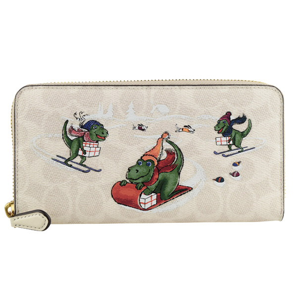 COACH コーチ 財布 長財布 ラウンドファスナー シグネチャー