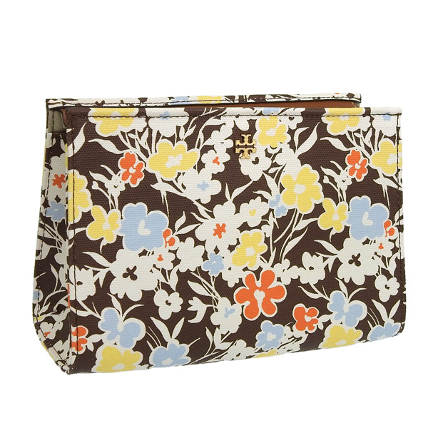 ☆TORYBURCH 花柄化粧ポーチ☆ TORY BURCH（トリーバーチ） コスメポーチ 化粧ポーチ レディース
