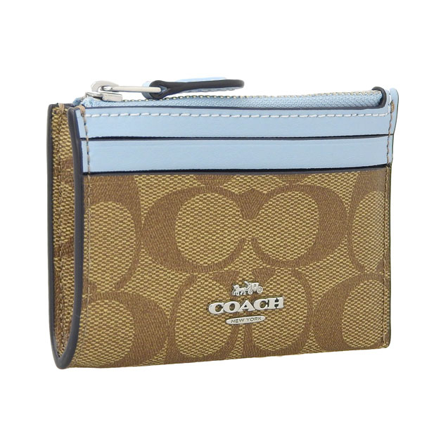 coach コーチ　名刺入れ　ベージュ COACH（コーチ） カードケース 名刺ケース パスケース レザー