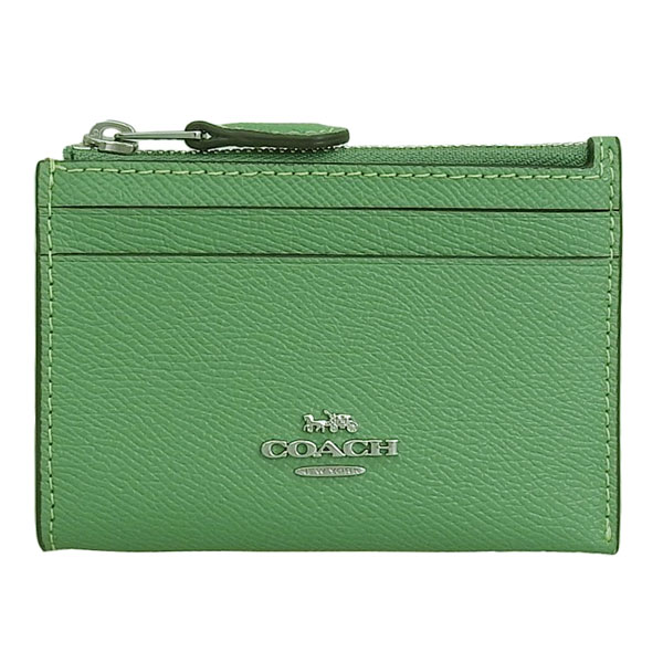新品 COACH コーチ 小銭入れ ケース グリーン COACH（コーチ） カードケース レディース コインケース 小銭入れ パス
