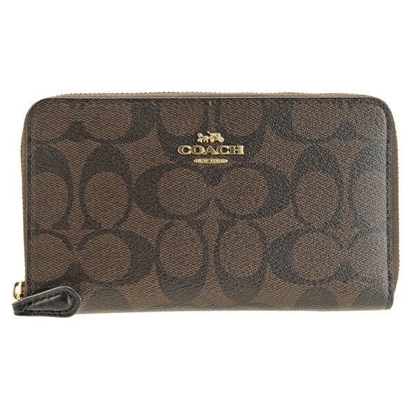 COACH（コーチ） ラウンドファスナー中長財布 レディース アウトレット 