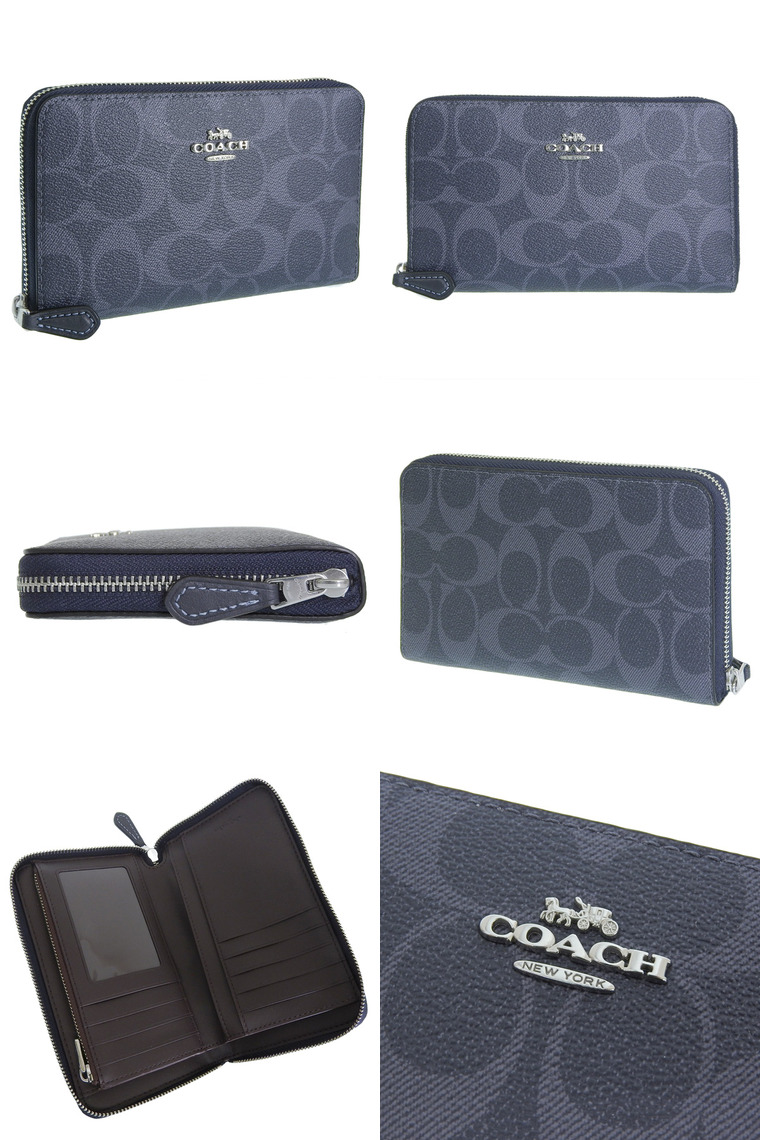 COACH コーチ 財布 レディース 長財布 アウトレット ネイビー COACH コーチ 財布 レディース 長財布 アウトレット ネイビー
