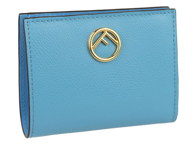 フェンディ 2つ折り財布 8M0387 ネイビー FENDI - FENDI(フェンディ) 2つ折り財布 エフイズフェンディ 8M0387
