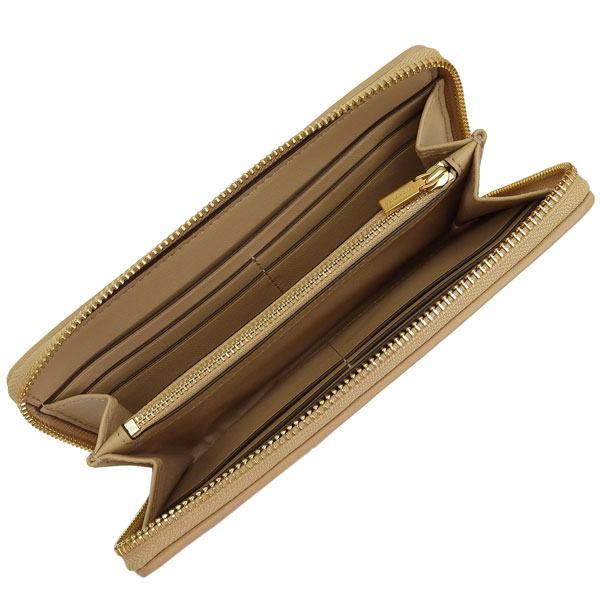 新品！Tory Burch 長財布　ラウンドジップ キラシェブロン キルティング TORY BURCH（トリーバーチ） 特価 財布 レディース 長財布 ベージュ