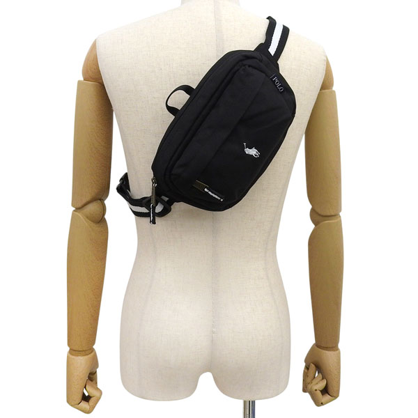 美品　Polo Ralph Lauren 黒 ボディバッグ LAUREN RALPH LAUREN（ローレン ラルフローレン） ポロ ラルフローレン