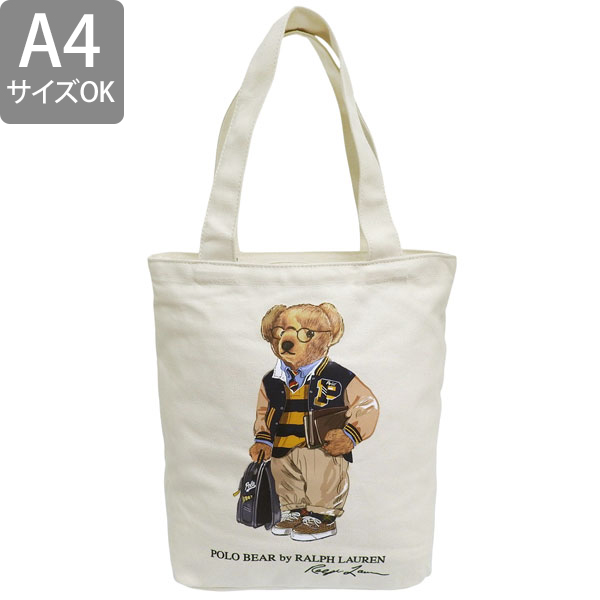 ラルフローレン ポロベア バッグ トートバッグ コットントート A4対応 新品 POLO RALPH LAUREN（ポロ・ラルフローレン） ラルフローレン ポロベア