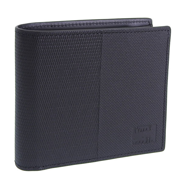 ポールスミス Paul Smith 二つ折り財布 ブラック メンズ PAUL