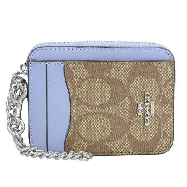 コーチ COACH SIGNATURE TSD APL ZIP CARD CASE カードケース 名刺入れ 