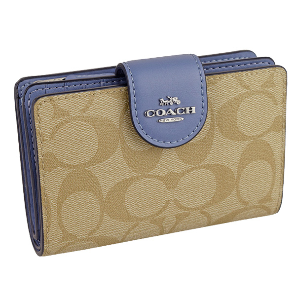 COACH（コーチ） 財布 折財布 二つ折り シグネチャー アウトレット