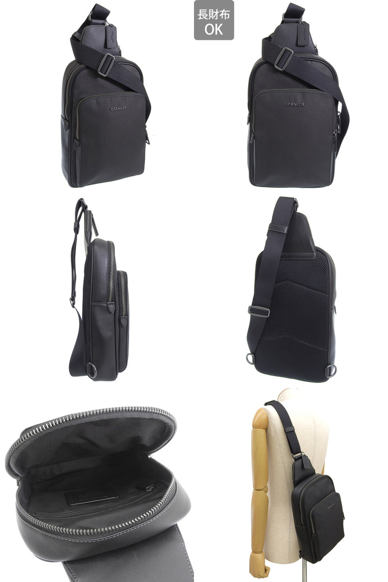 COACH（コーチ） バッグ メンズ ボディバッグ アウトレット ブラック