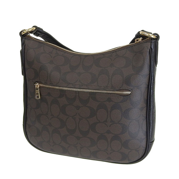 COACH ショルダーバッグ ブラウン ブラック 1649 COACH コーチ ショルダーバッグ レディース シグネチャー クロス