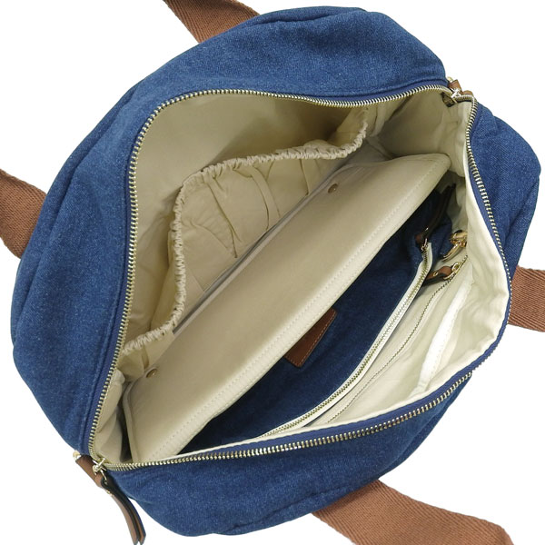 クロエ バッグ レディース トートバッグ ショルダーバッグ マザーズバッグ コットン デニムブルー SAC A LANGER C20376 Z10 Chloe KIDS クロエキッズ A4対応 | Chloe | 04