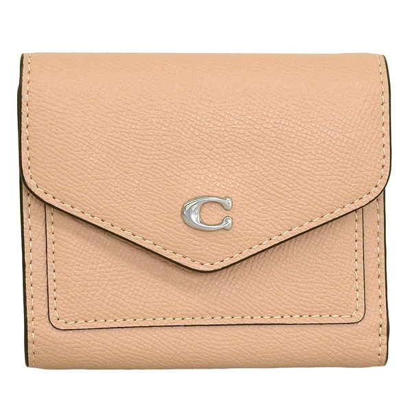 〇〇COACH コーチ ウィン スモールウォレット レザー 三つ折り財布 C2328 ピンク COACH（コーチ） 〇〇 ウィン スモールウォレット レザー 三つ折り財布