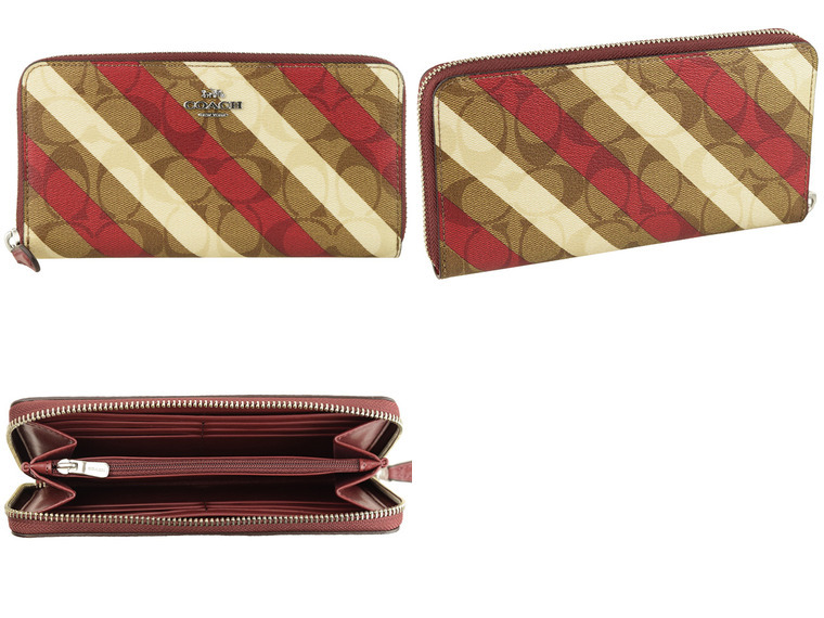 COACH コーチ 財布 長財布 ラウンドファスナー シグネチャー