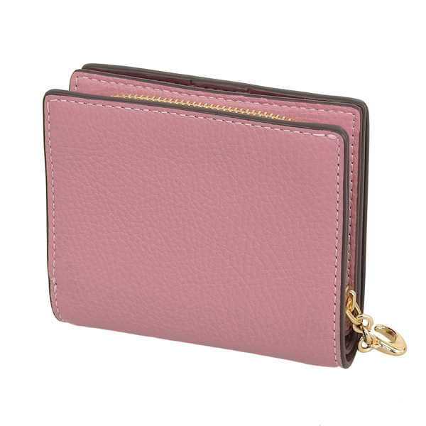 Coach二つ折り財布レディース 通販 L型 2021SS (ピンク) COACH（コーチ） 財布 レディース 二つ折り財布 アウトレット レザー