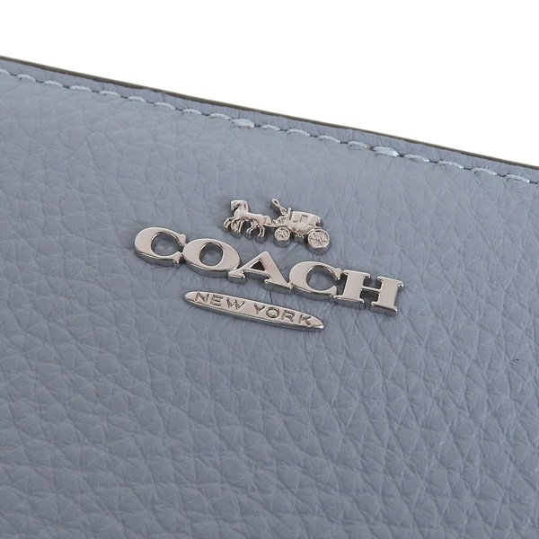 COACH コーチ 二つ折り財布 グレー レディース