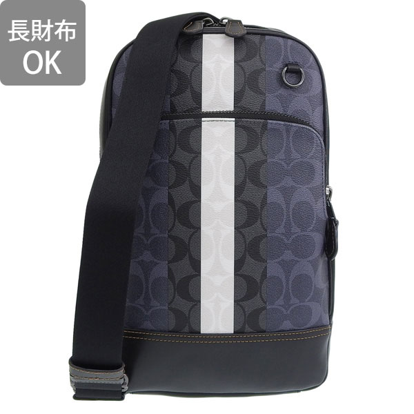 コーチ バッグ メンズ アウトレット ボディバッグ グラハム シグネチャー ヴァーシティ ストライプ C3229 COACH ...