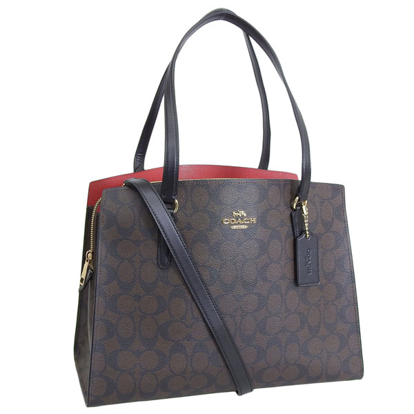 40 COACH コーチ　シグネチャー　2WAY ハンドバッグ ショルダーバッグ COACH コーチ ショルダーバッグ シグネチャー 2way ハンドバッグ